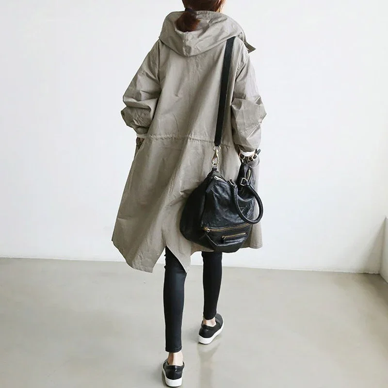 Elenas - Cappotto Trench con Cappuccio - Image 3