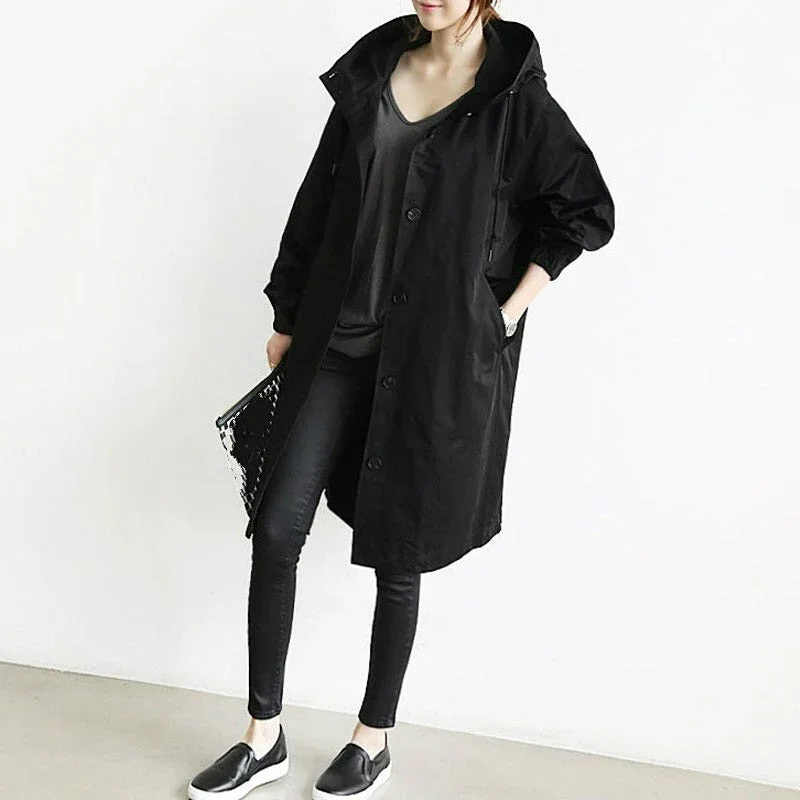 Elenas - Cappotto Trench con Cappuccio - Image 4