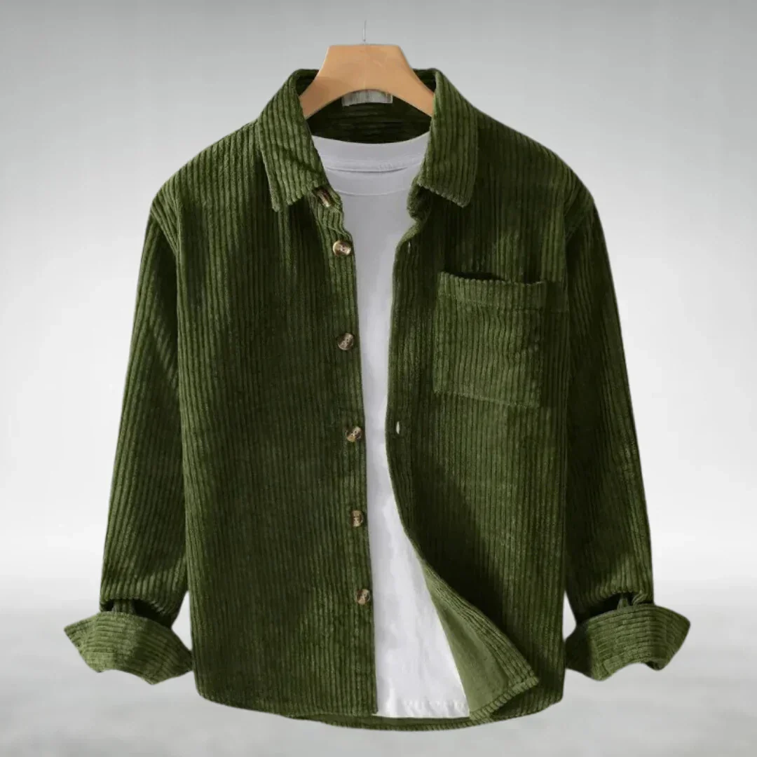 Remo - Camicia in Velluto a Coste Breezy - Image 4